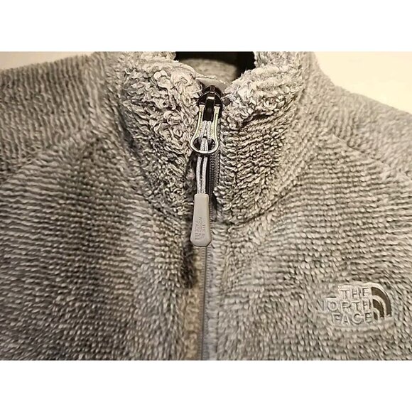 North Face Jacket Womens Small Full Zip Long Sleeve Outdoors Zip Gray Fleece - Picture 5 of 12